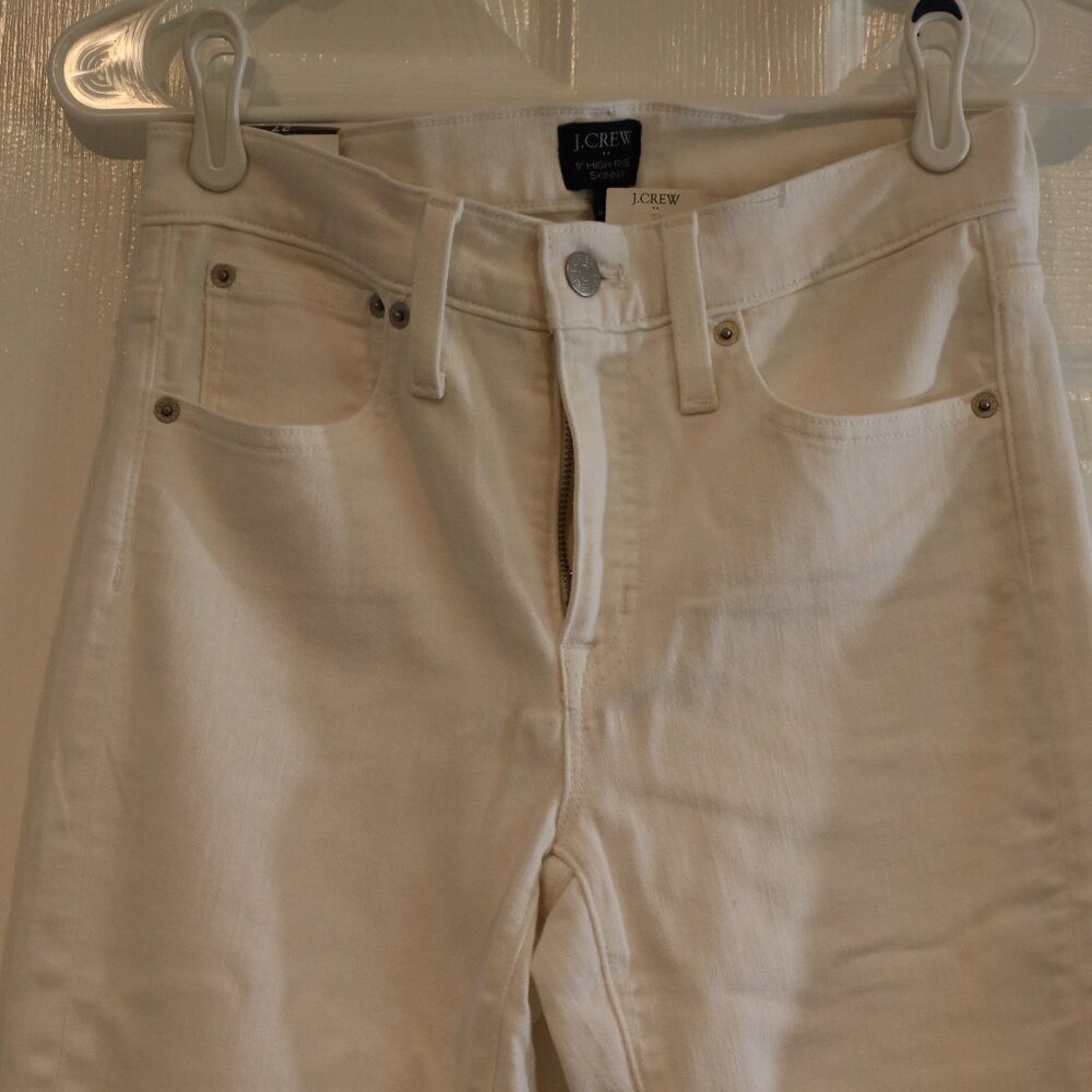 NWT Jcrew White Skinny Jeans Size 27